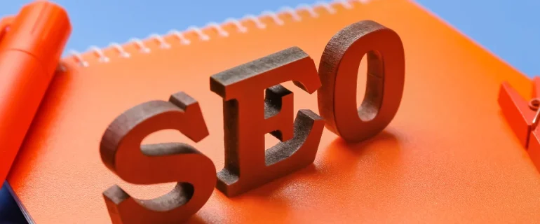 seo agency in reno - seo on notebook