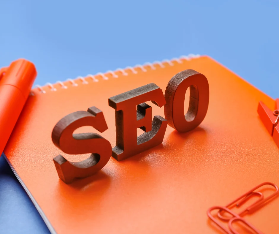 seo agency in reno - seo on notebook