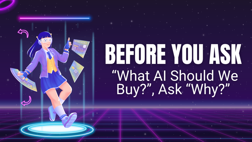 In boardrooms worldwide, the wrong question is being asked: “Which AI tool should we buy?” The right question is: “Why do we need AI?” Without clarity on purpose, organizations risk falling into vendor hype, wasted spend, and failed adoption. The Wrong vs Right Questions Wrong Question (Tech-Centric) Right Question (Business-Centric) “Which vendor is best?” “What business problem are we solving?” “How accurate is the model?” “How does this reduce cost, risk, or increase revenue?” “How fast can we deploy?” “How do we integrate AI into our workflows?” “Do we have the budget?” “What ROI will justify continued investment?” Data Behind the Shift 82% of failed AI projects cite “unclear business objectives” as the root cause (PwC, 2024). Companies that frame AI with business KPIs upfront are 2.7x more likely to report positive ROI (McKinsey, 2024). Global AI investment hit $330B in 2024, yet most of it was wasted due to misaligned goals (IDC, 2025). A Better Framework for Leaders Start with Business Value – Define impact in dollars, risk, or customer outcomes. Identify the Use Case Fit – Match AI to the right problem (fraud detection, personalization, risk scoring). Define Success Metrics – Tie AI performance to KPIs: churn rate, fraud losses, customer retention. Evaluate ROI, Not Just Accuracy – A 5% accuracy boost is meaningless if it doesn’t save money. Plan Integration Early – AI only works when embedded into enterprise workflows. Conclusion The most powerful AI strategy doesn’t start with “what”—it starts with “why.” Leaders who shift the conversation unlock ROI, while those chasing tools remain stuck in cycles of hype and disappointment. References https://www.pwc.com/us/en/services/consulting/analytics/ai-and-analytics.html https://www.mckinsey.com/capabilities/quantumblack/our-insights/global-survey-the-state-of-ai-in-2024 https://www.idc.com/getdoc.jsp?containerId=prUS51831024